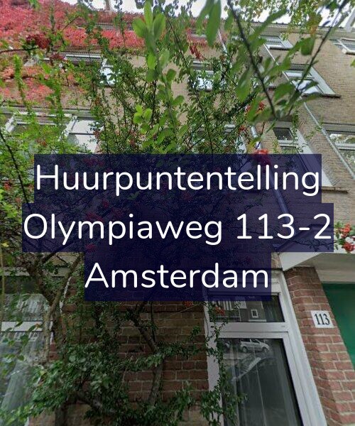 Foto gevel Huurpuntentelling voor Olympiaweg 113-2, Amsterdam