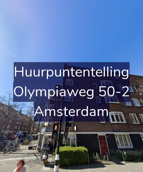 Foto gevel Huurpuntentelling voor Olympiaweg 50-2, Amsterdam