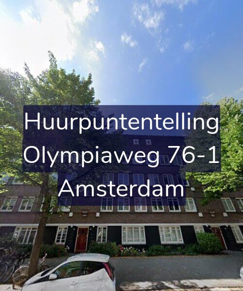 Foto gevel Huurpuntentelling voor Olympiaweg 76-1, Amsterdam