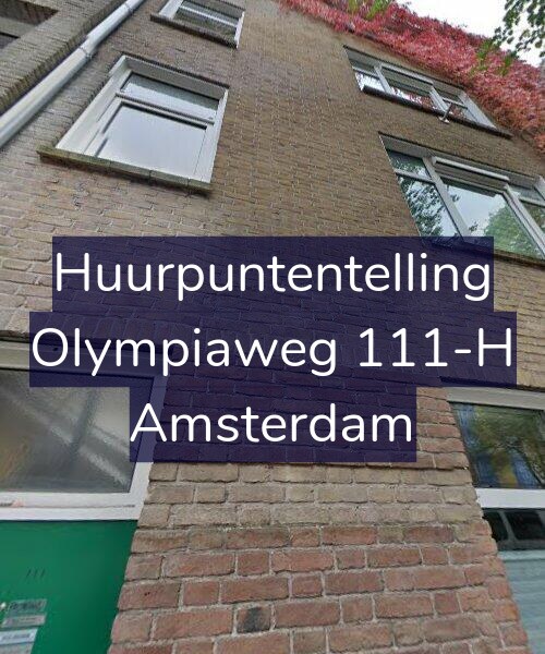 Foto gevel Huurpuntentelling voor Olympiaweg 111-H, Amsterdam