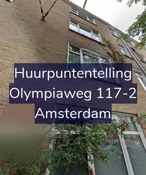 Foto gevel Huurpuntentelling voor Olympiaweg 117-2, Amsterdam