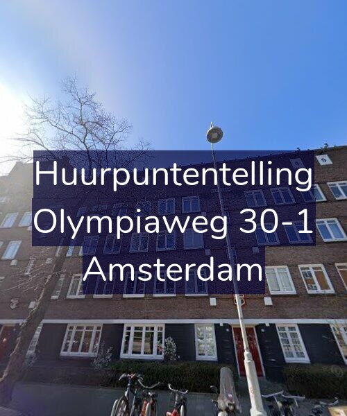 Foto gevel Huurpuntentelling voor Olympiaweg 30-1, Amsterdam