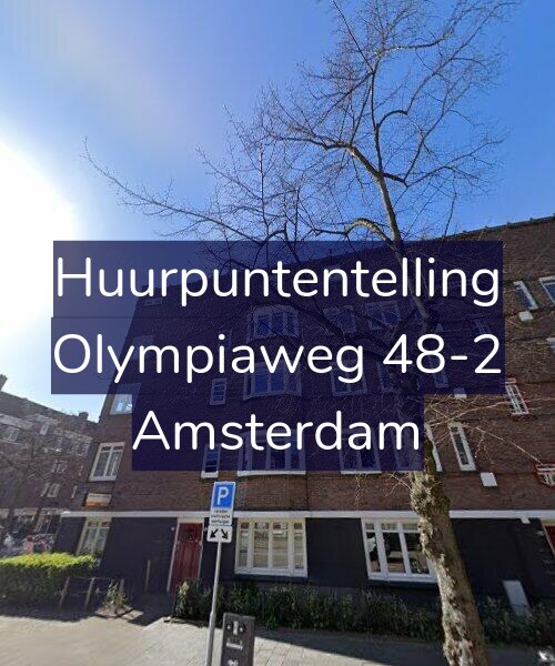 Foto gevel Huurpuntentelling voor Olympiaweg 48-2, Amsterdam