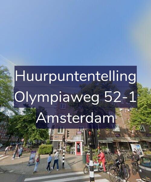 Foto gevel Huurpuntentelling voor Olympiaweg 52-1, Amsterdam