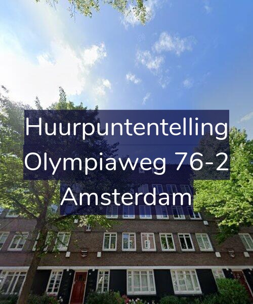 Foto gevel Huurpuntentelling voor Olympiaweg 76-2, Amsterdam