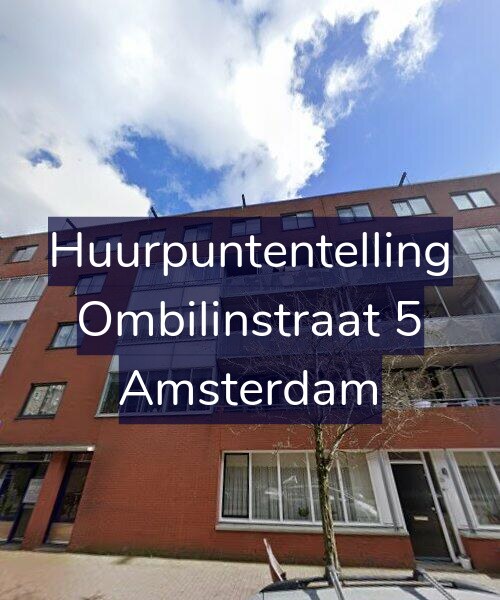 Foto gevel Huurpuntentelling voor Ombilinstraat 5, Amsterdam