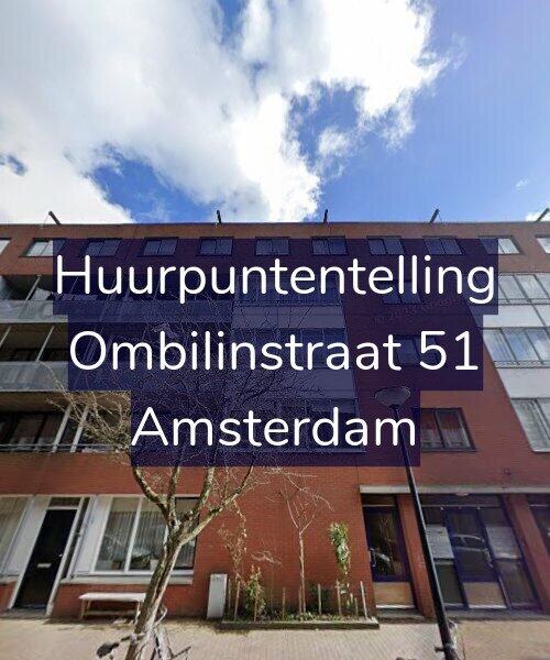 Foto gevel Huurpuntentelling voor Ombilinstraat 51, Amsterdam