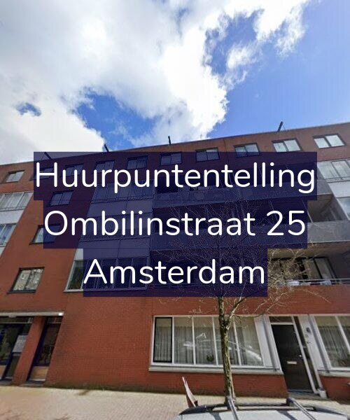 Foto gevel Huurpuntentelling voor Ombilinstraat 25, Amsterdam