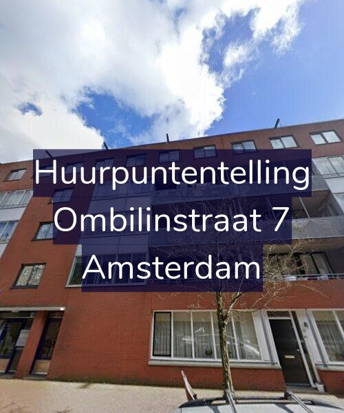 Foto gevel Huurpuntentelling voor Ombilinstraat 7, Amsterdam