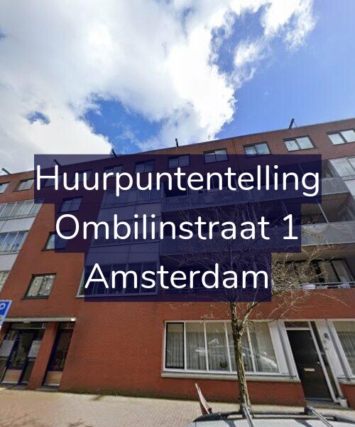 Foto gevel Huurpuntentelling voor Ombilinstraat 1, Amsterdam