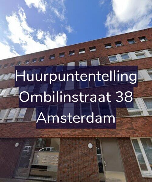 Foto gevel Huurpuntentelling voor Ombilinstraat 38, Amsterdam