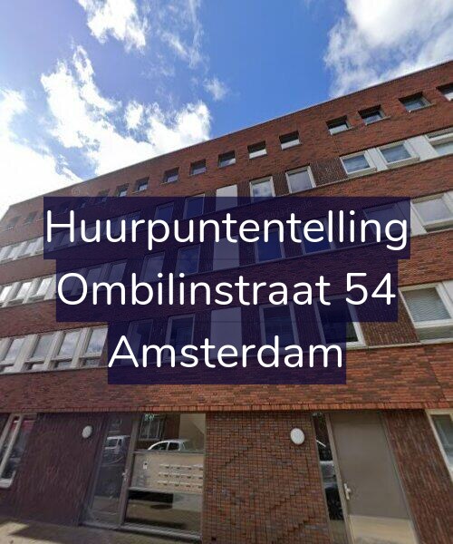 Foto gevel Huurpuntentelling voor Ombilinstraat 54, Amsterdam
