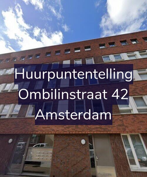 Foto gevel Huurpuntentelling voor Ombilinstraat 42, Amsterdam