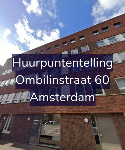Foto gevel Huurpuntentelling voor Ombilinstraat 60, Amsterdam