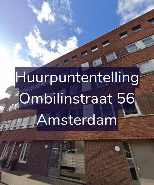 Foto gevel Huurpuntentelling voor Ombilinstraat 56, Amsterdam