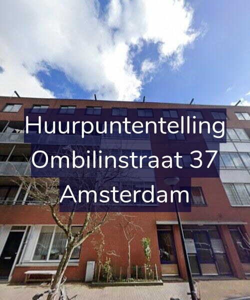 Foto gevel Huurpuntentelling voor Ombilinstraat 37, Amsterdam