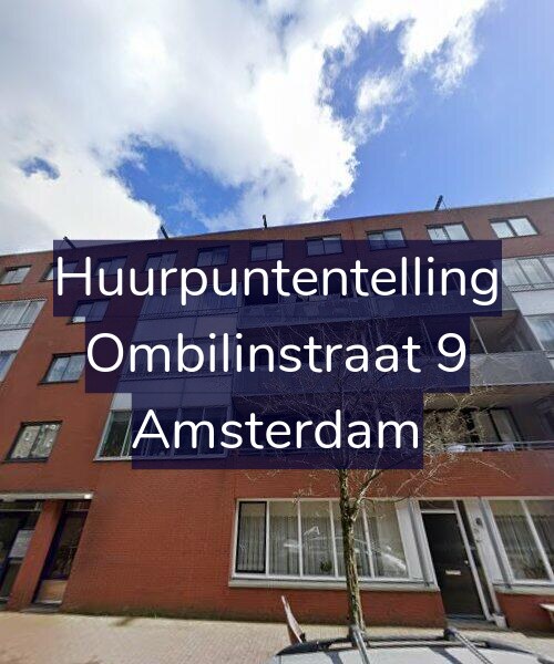 Foto gevel Huurpuntentelling voor Ombilinstraat 9, Amsterdam