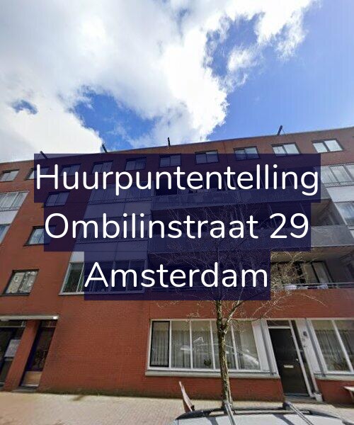Foto gevel Huurpuntentelling voor Ombilinstraat 29, Amsterdam