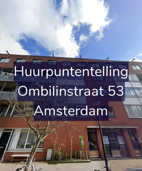 Foto gevel Huurpuntentelling voor Ombilinstraat 53, Amsterdam