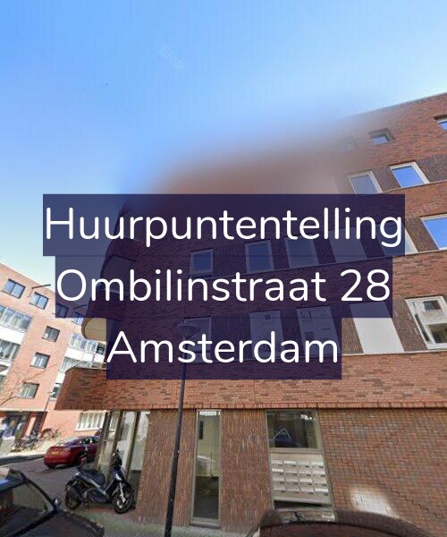 Foto gevel Huurpuntentelling voor Ombilinstraat 28, Amsterdam