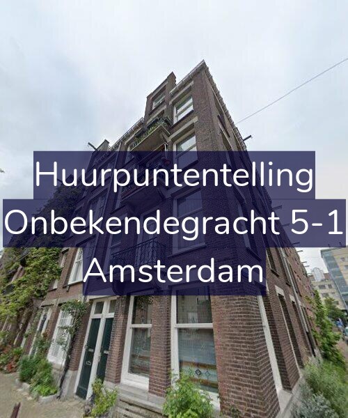 Foto gevel Huurpuntentelling voor Onbekendegracht 5-1, Amsterdam