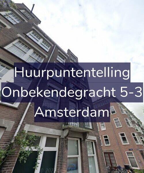 Foto gevel Huurpuntentelling voor Onbekendegracht 5-3, Amsterdam