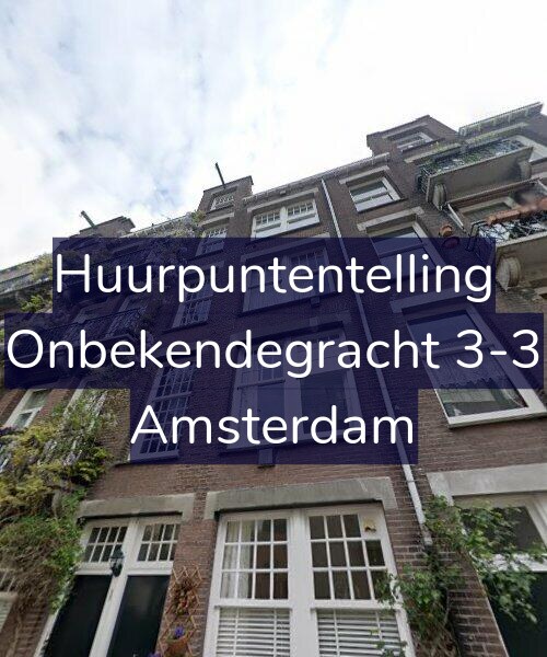Foto gevel Huurpuntentelling voor Onbekendegracht 3-3, Amsterdam