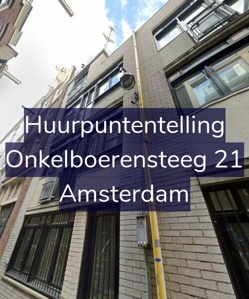 Foto gevel Huurpuntentelling voor Onkelboerensteeg 21, Amsterdam