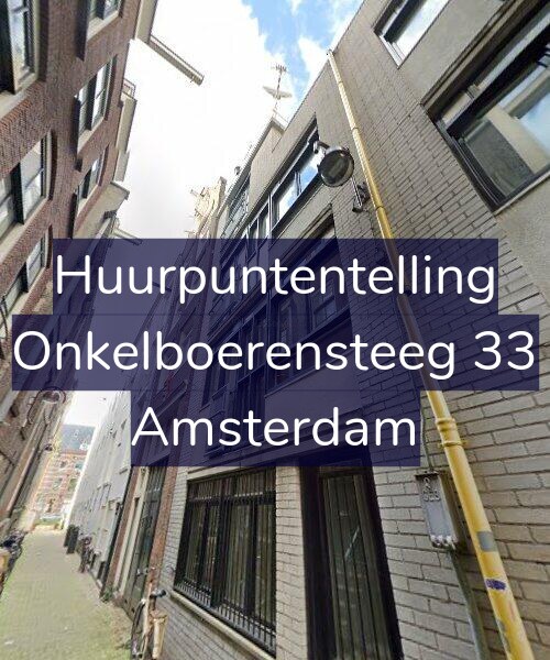 Foto gevel Huurpuntentelling voor Onkelboerensteeg 33, Amsterdam