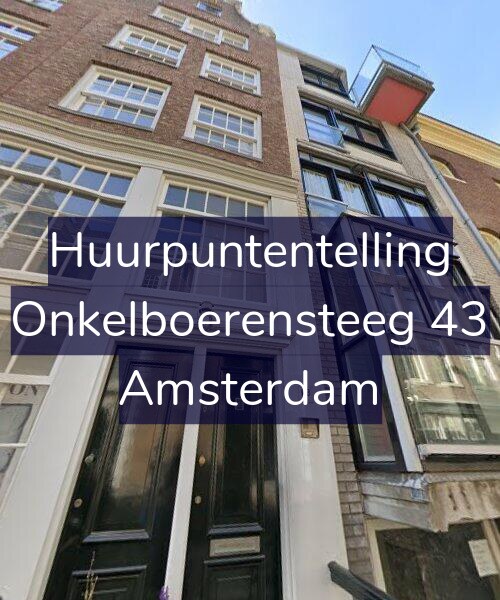 Foto gevel Huurpuntentelling voor Onkelboerensteeg 43, Amsterdam