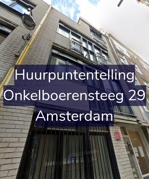 Foto gevel Huurpuntentelling voor Onkelboerensteeg 29, Amsterdam