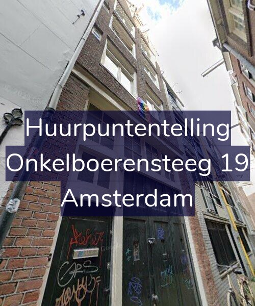 Foto gevel Huurpuntentelling voor Onkelboerensteeg 19, Amsterdam