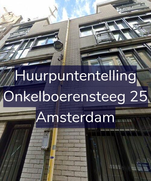 Foto gevel Huurpuntentelling voor Onkelboerensteeg 25, Amsterdam