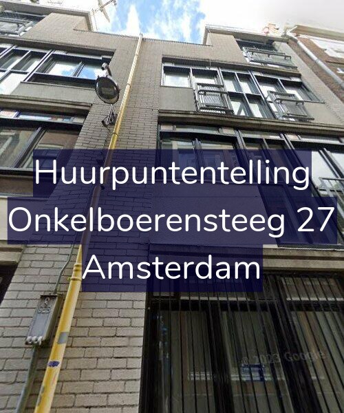 Foto gevel Huurpuntentelling voor Onkelboerensteeg 27, Amsterdam