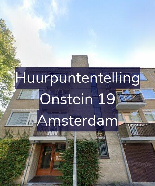 Foto gevel Huurpuntentelling voor Onstein 19, Amsterdam