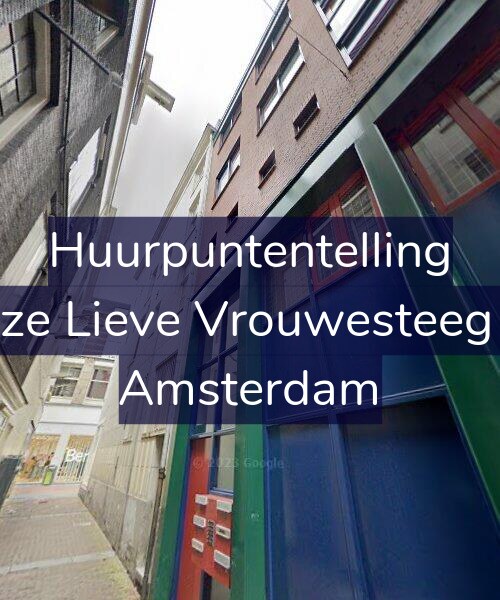 Foto gevel Huurpuntentelling voor Onze Lieve Vrouwesteeg 12, Amsterdam