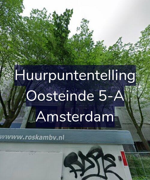 Foto gevel Huurpuntentelling voor Oosteinde 5-A, Amsterdam