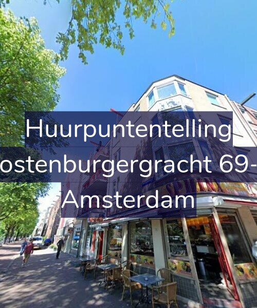 Foto gevel Huurpuntentelling voor Oostenburgergracht 69-C, Amsterdam