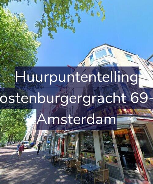 Foto gevel Huurpuntentelling voor Oostenburgergracht 69-B, Amsterdam