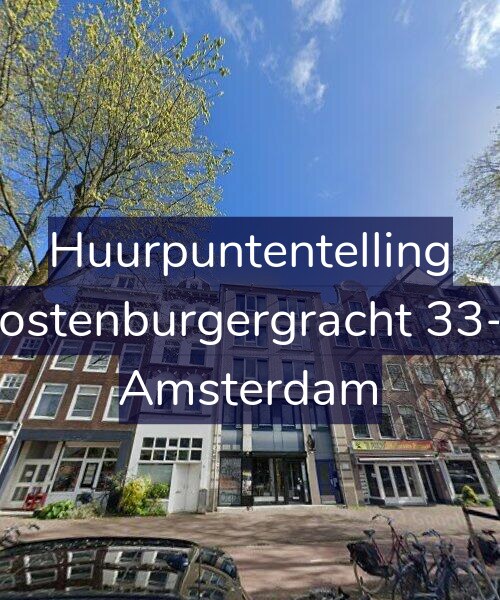 Foto gevel Huurpuntentelling voor Oostenburgergracht 33-B, Amsterdam