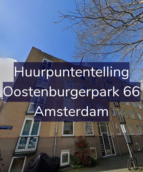 Foto gevel Huurpuntentelling voor Oostenburgerpark 66, Amsterdam