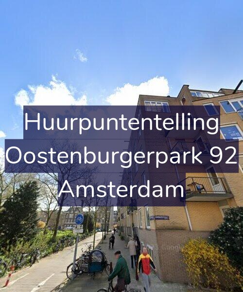 Foto gevel Huurpuntentelling voor Oostenburgerpark 92, Amsterdam