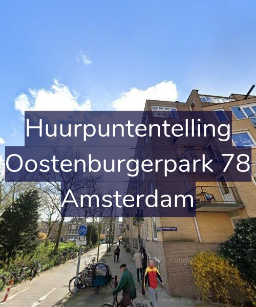 Foto gevel Huurpuntentelling voor Oostenburgerpark 78, Amsterdam
