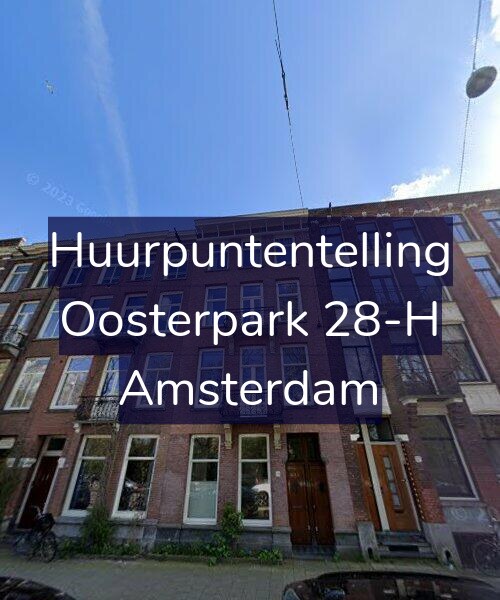 Foto gevel Huurpuntentelling voor Oosterpark 28-H, Amsterdam