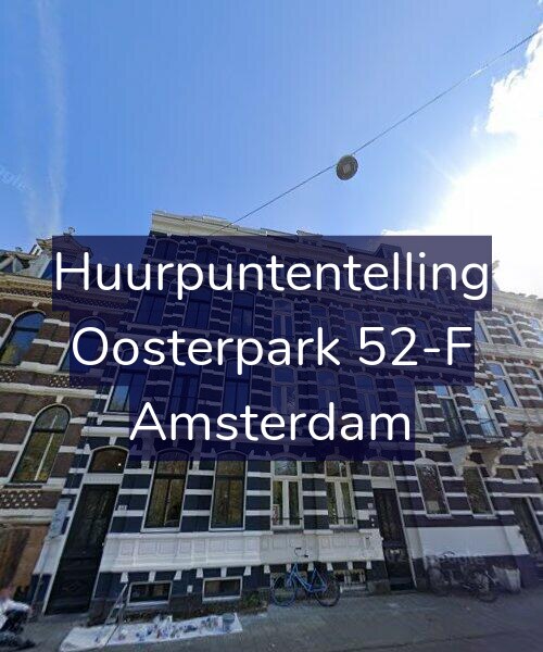 Foto gevel Huurpuntentelling voor Oosterpark 52-F, Amsterdam