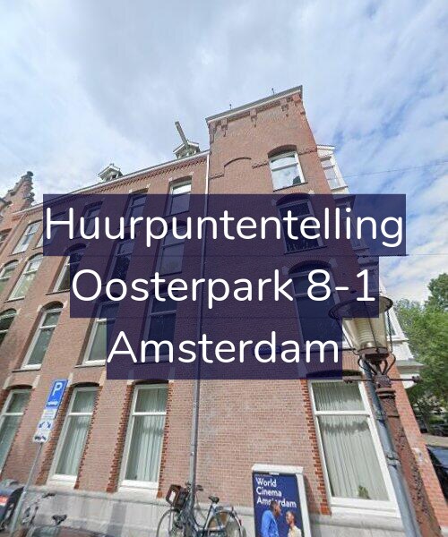 Foto gevel Huurpuntentelling voor Oosterpark 8-1, Amsterdam