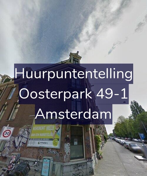 Foto gevel Huurpuntentelling voor Oosterpark 49-1, Amsterdam
