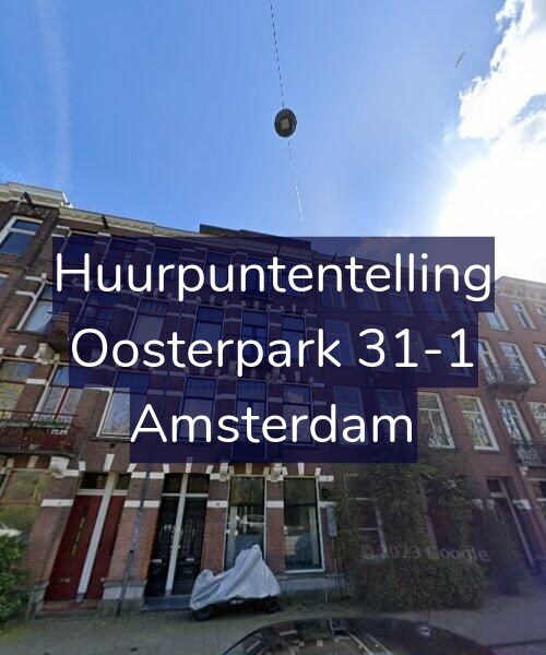 Foto gevel Huurpuntentelling voor Oosterpark 31-1, Amsterdam
