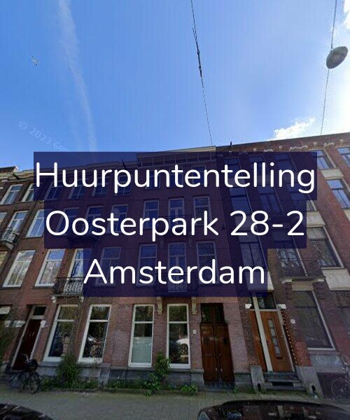 Foto gevel Huurpuntentelling voor Oosterpark 28-2, Amsterdam