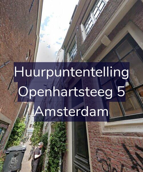 Foto gevel Huurpuntentelling voor Openhartsteeg 5, Amsterdam